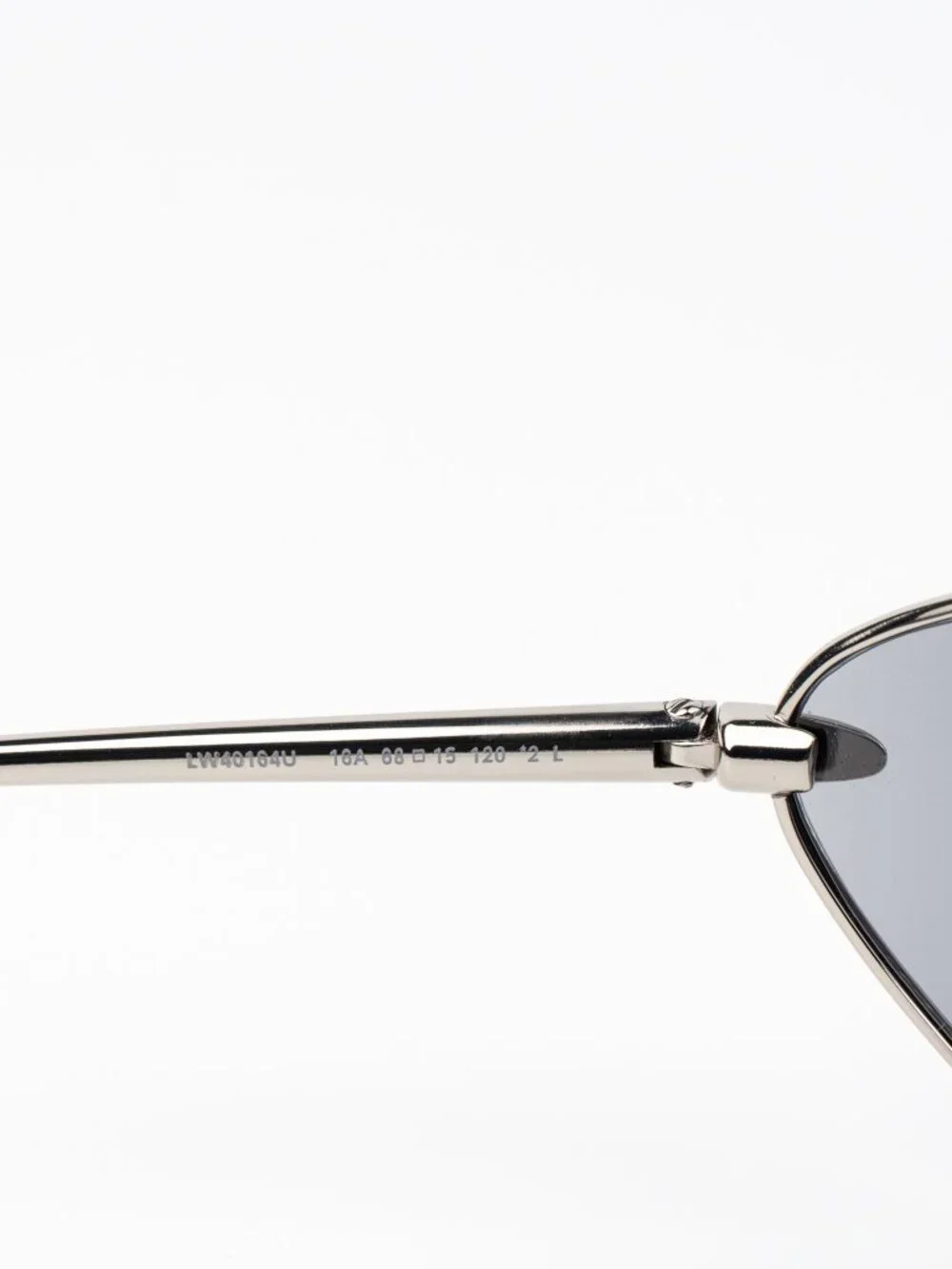 Loewe Women Sunglasses Silver Grey Wraparound LW40164U 16A NEW AUTHENTIC
